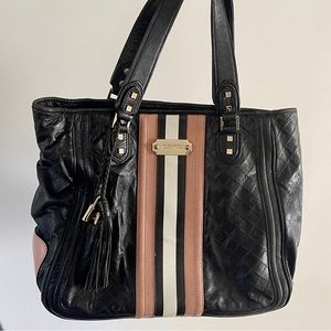 L.A.M.B. bag, black, pink and white